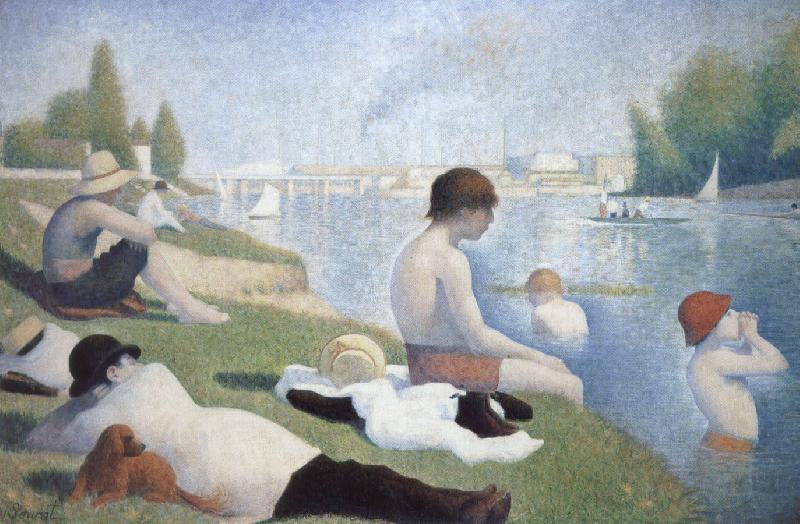 batbers at asnieres, Georges Seurat